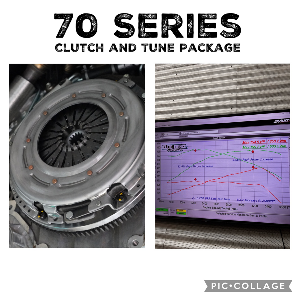 70 Series Clutch & Tune Package Elite Diesel Performance